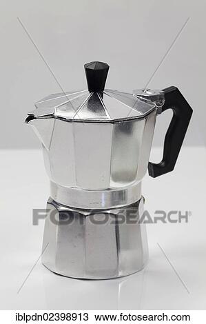 Stock Image - Italian style espresso maker. Fotosearch
