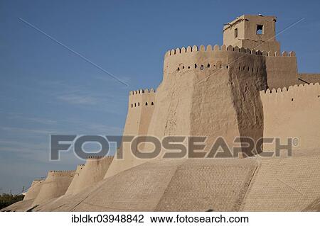 "Itchan Kala, Khiva city walls, Khiva, Silk Route, Xorazm Province, Uzbekistan, Asia" View Large Photo Image Stock Image - "Itchan Kala, Khiva city walls, Khiva, Silk Route, Xorazm Province, Uzbekistan, Asia". Fotosearch