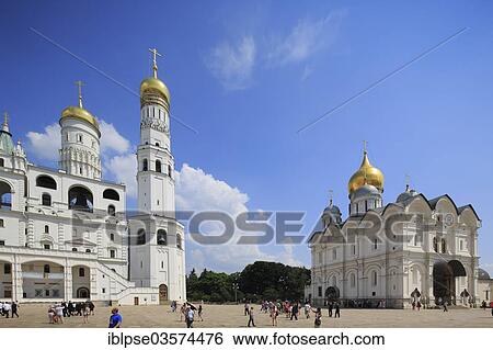 "Ivan the Great Bell Tower and the Archangel Cathedral in the Kremlin, Moskau, Russia, Europe" View Large Photo Image Stock Photograph - "Ivan the Great Bell Tower and the Archangel Cathedral in the Kremlin, Moskau, Russia, Europe". Fotosearch