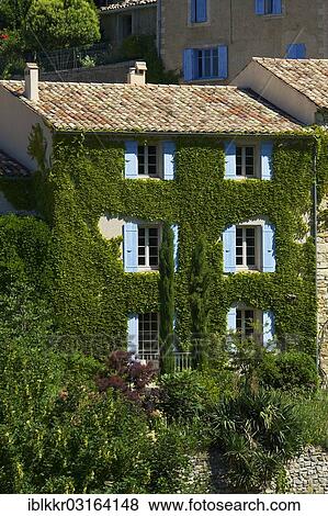 "Ivy-covered house in a village, Provence, Aurel, Departement Vaucluse, Provence-Alpes-Cote d? ÇÖAzur, France, Europe" View Large Photo Image Stock Photo - "Ivy-covered house in a village, Provence, Aurel, Departement Vaucluse, Provence-Alpes-Cote d? ÇÖAzur, France, Europe". Fotosearch