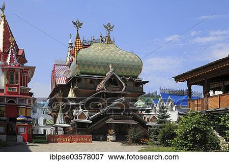 "Izmailovo Kremlin, rebuilt wooden tsar's palace of Kolomeskoye, Moskau, Moscow Oblast, Russia, Europe" View Large Photo Image Stock Photo - "Izmailovo Kremlin, rebuilt wooden tsar's palace of Kolomeskoye, Moskau, Moscow Oblast, Russia, Europe". Fotosearch