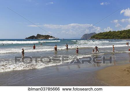Stock Photograph - "Iztuzu beach, Dalyan, Mugla Province, Turkish Riviera or Turquoise Coast, Aegean, Turkey, Asia". Fotosearch