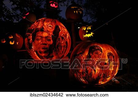 "Jack O' Lantern, event before Halloween with images of well-known musicians, Providence, Rhode Island, USA" View Large Photo Image Stock Image - "Jack O' Lantern, event before Halloween with images of well-known musicians, Providence, Rhode Island, USA". Fotosearch