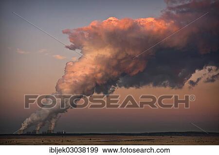 "Jaenschwalde Power Station with steam cloud, Schliechow, Cottbus, Brandenburg, Germany, Europe" View Large Photo Image Stock Photo - "Jaenschwalde Power Station with steam cloud, Schliechow, Cottbus, Brandenburg, Germany, Europe". Fotosearch