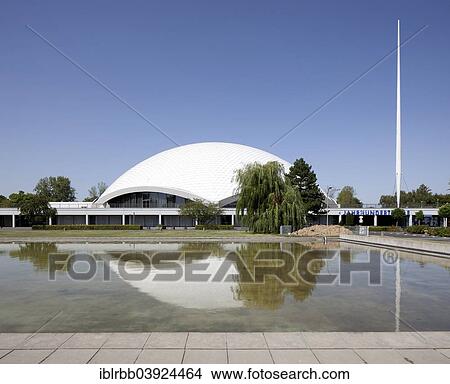 Picture - "Jahrhunderthalle convention center, concert hall and venue, Frankfurt am Main, Hesse, Germany, Europe". Fotosearch