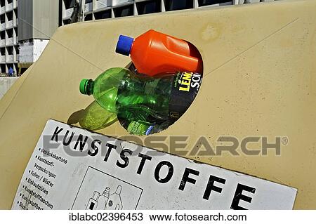 "Jam-packed plastics recycling container in the former Olympic Village, Munich, Bavaria, Germany, Europe" View Large Photo Image Stock Image - "Jam-packed plastics recycling container in the former Olympic Village, Munich, Bavaria, Germany, Europe". Fotosearch