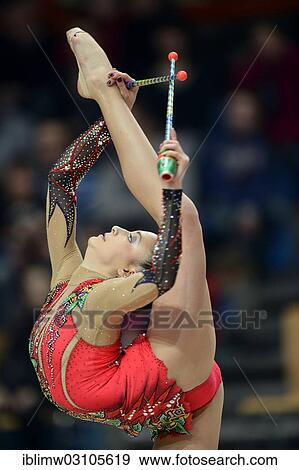 "Jana Berezko-Marggrander, GER, using clubs, International Rhythmic Gymnastics Tournament 2013, Schmiden, Fellbach, Baden-Wurttemberg, Germany, Europe" View Large Photo Image Stock Photo - "Jana Berezko-Marggrander, GER, using clubs, International Rhythmic Gymnastics Tournament 2013, Schmiden, Fellbach, Baden-Wurttemberg, Germany, Europe". Fotosearch