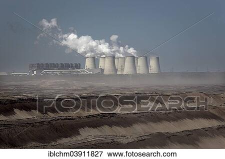 "Janschwalde open pit, behind the Janschwalde lignite power plant, Janschwalde, Brandenburg, Germany, Europe" View Large Photo Image Stock Photo - "Janschwalde open pit, behind the Janschwalde lignite power plant, Janschwalde, Brandenburg, Germany, Europe". Fotosearch