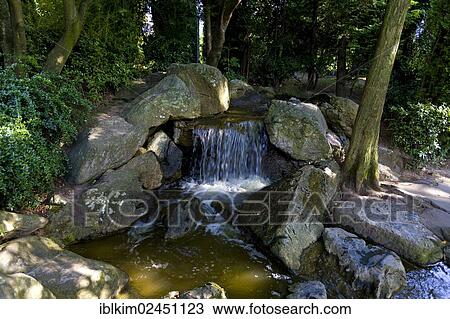 "Japanese garden, waterfall, Rheinaue Leisure Park, Bonn, North Rhine-Westphalia, Germany, Europe" View Large Photo Image Stock Image - "Japanese garden, waterfall, Rheinaue Leisure Park, Bonn, North Rhine-Westphalia, Germany, Europe". Fotosearch