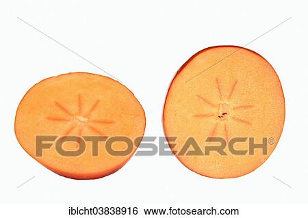 "Japanese Persimmon, Kaki Persimmon or Sharon Fruit (Diospyros kaki), halved fruit" View Large Photo Image Stock Photograph - "Japanese Persimmon, Kaki Persimmon or Sharon Fruit (Diospyros kaki), halved fruit". Fotosearch