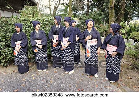 "Japanese women wearing traditional peasant clothing, Iwakura Matsuri Festival in Kyoto, Japan, East Asia, Asia" View Large Photo Image Stock Photo - "Japanese women wearing traditional peasant clothing, Iwakura Matsuri Festival in Kyoto, Japan, East Asia, Asia". Fotosearch
