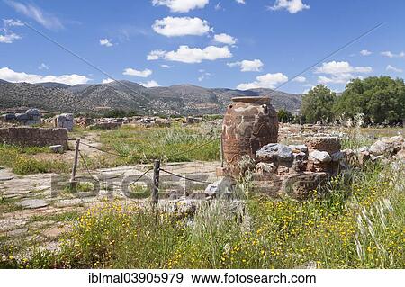 "Jar, Minoan palace, archaeological site, Malia, Heraklion, Crete, Greece, Europe" View Large Photo Image Stock Photo - "Jar, Minoan palace, archaeological site, Malia, Heraklion, Crete, Greece, Europe". Fotosearch