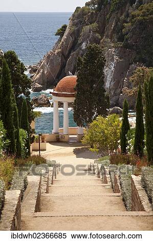 "Jardi Botanic Marimurtra, botanical gardens, Blanes, La Selva, Costa Brava, Catalonia, Spain, Europe" View Large Photo Image Stock Photography - "Jardi Botanic Marimurtra, botanical gardens, Blanes, La Selva, Costa Brava, Catalonia, Spain, Europe". Fotosearch