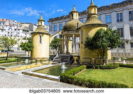 Stock Photography - "Jardim da Manga esplanade, Coimbra, Centro Region, Portugal, Europe". Fotosearch
