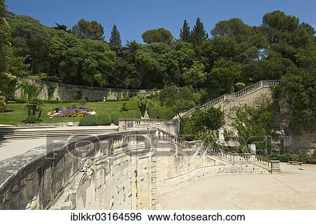 "Jardin de la Fontaine, Nimes, Region Languedoc-Roussillon, France, Europe" View Large Photo Image Stock Photograph - "Jardin de la Fontaine, Nimes, Region Languedoc-Roussillon, France, Europe". Fotosearch