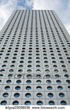 Stock Photograph - "Jardine House skyscraper with round windows, Geschaftszentrum, Hong Kong, Hong Kong, China, People's Republic of China, Asia". Fotosearch