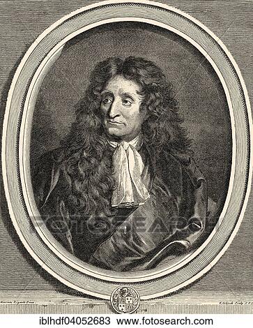 Stock Image - "Jean de La Fontaine, 1621-1695, French writer, historical illustration". Fotosearch