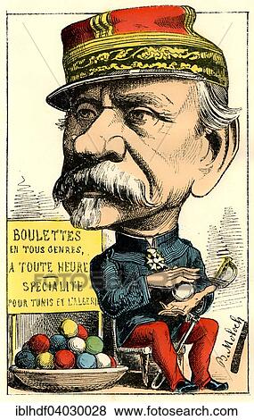 "Jean-Joseph Frederic Albert Farre, a French general and statesman, political caricature, 1882, by Alphonse Hector Colomb pseudonym B. Moloch, a French caricaturist" View Large Photo Image Stock Photo - "Jean-Joseph Frederic Albert Farre, a French general and statesman, political caricature, 1882, by Alphonse Hector Colomb pseudonym B. Moloch, a French caricaturist". Fotosearch