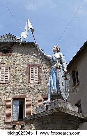 "Jeanne d'Arc statue, La Canourgue, Lot valley, Lozere, France, Europe" View Large Photo Image Stock Image - "Jeanne d'Arc statue, La Canourgue, Lot valley, Lozere, France, Europe". Fotosearch
