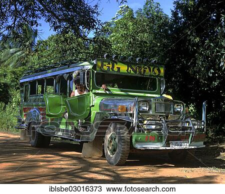 "Jeepney with driver, El Nido, Palawan, Mimaropa, Philippines, Asia" View Large Photo Image Stock Image - "Jeepney with driver, El Nido, Palawan, Mimaropa, Philippines, Asia". Fotosearch