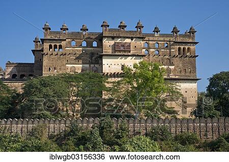 "Jehangir Mahal or Raj Praveen Mahal, city palace, Orchha, Madhya Pradesh, India, Asia" View Large Photo Image Stock Photograph - "Jehangir Mahal or Raj Praveen Mahal, city palace, Orchha, Madhya Pradesh, India, Asia". Fotosearch