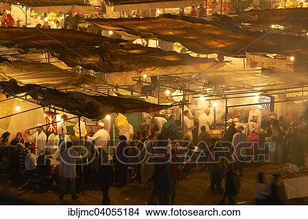 "Jemaa el-Fnaa Square, UNESCO World Heritage Site, at night, Marrakech, Morocco, Africa" View Large Photo Image Picture - "Jemaa el-Fnaa Square, UNESCO World Heritage Site, at night, Marrakech, Morocco, Africa". Fotosearch