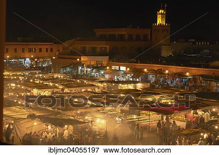 "Jemaa el-Fnaa Square, UNESCO World Heritage Site, at night, Marrakech, Morocco, Africa" View Large Photo Image Stock Photo - "Jemaa el-Fnaa Square, UNESCO World Heritage Site, at night, Marrakech, Morocco, Africa". Fotosearch