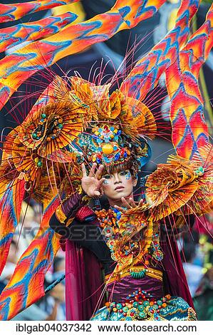 Stock Image - "Jember Fashion Festival and Carnival, East Java, Indonesia, Asia". Fotosearch