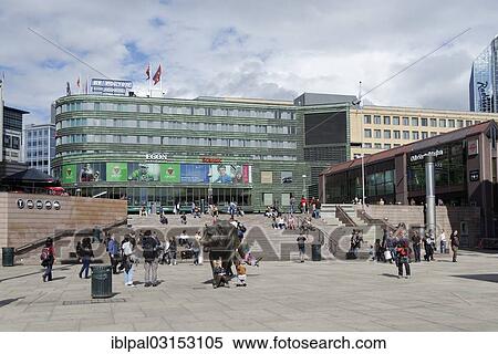 "Jernbanetorget, railway square, station forecourt, city centre, Oslo, Oslo County, Eastern Norway, Norway, Europe" View Large Photo Image Stock Photography - "Jernbanetorget, railway square, station forecourt, city centre, Oslo, Oslo County, Eastern Norway, Norway, Europe". Fotosearch