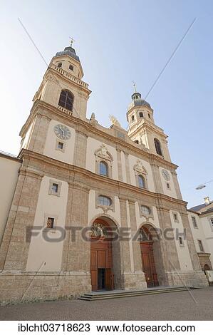 Stock Image - "Jesuit Church, Innsbruck, Tyrol, Austria, Europe". Fotosearch