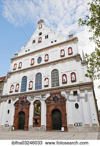 "Jesuit Church of St. Michael, Oberbayern, Munich, Upper Bavaria, Bavaria, Germany, Europe" View Large Photo Image Stock Image - "Jesuit Church of St. Michael, Oberbayern, Munich, Upper Bavaria, Bavaria, Germany, Europe". Fotosearch