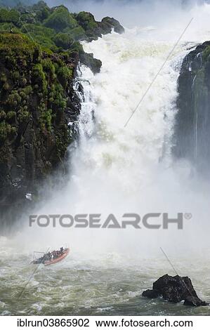 "Jetboat underneath the Iguazu Falls, Iguazu National Park, UNESCO World Heritage Site, Argentina, South America" View Large Photo Image Stock Image - "Jetboat underneath the Iguazu Falls, Iguazu National Park, UNESCO World Heritage Site, Argentina, South America". Fotosearch