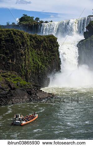 "Jetboat underneath the Iguazu Falls, Iguazu National Park, UNESCO World Heritage Site, Argentina, South America" View Large Photo Image Stock Image - "Jetboat underneath the Iguazu Falls, Iguazu National Park, UNESCO World Heritage Site, Argentina, South America". Fotosearch