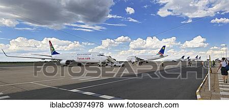 "Jets at Hosea Kutako International Airport, Windhoek, Namibia, Africa" View Large Photo Image Stock Photo - "Jets at Hosea Kutako International Airport, Windhoek, Namibia, Africa". Fotosearch