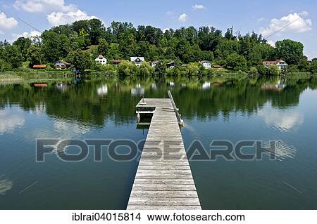 "Jetty at Klostersee Seeon, Weinberg, Seebruck, Chiemgau, Upper Bavaria, Bavaria, Germany, Europe" View Large Photo Image Picture - "Jetty at Klostersee Seeon, Weinberg, Seebruck, Chiemgau, Upper Bavaria, Bavaria, Germany, Europe". Fotosearch