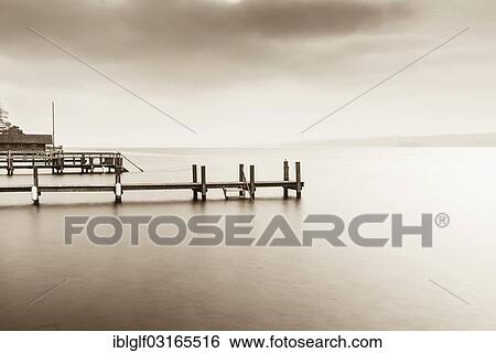 "Jetty at Lake Starnberg, Leoni, Bavaria, Germany, Europe" View Large Photo Image Stock Photograph - "Jetty at Lake Starnberg, Leoni, Bavaria, Germany, Europe". Fotosearch
