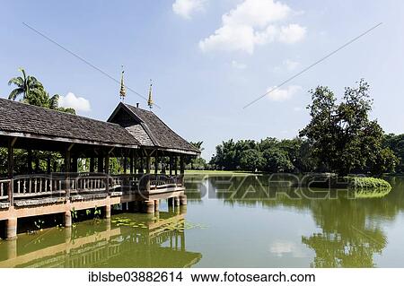 "Jetty on a lake in the botanical garden of the Mae Fah Luang Art and Culture Park, Chiang Rai Province, Chiang Rai Province, Northern Thailand, Thailand, Asia" View Large Photo Image Picture - "Jetty on a lake in the botanical garden of the Mae Fah Luang Art and Culture Park, Chiang Rai Province, Chiang Rai Province, Northern Thailand, Thailand, Asia". Fotosearch