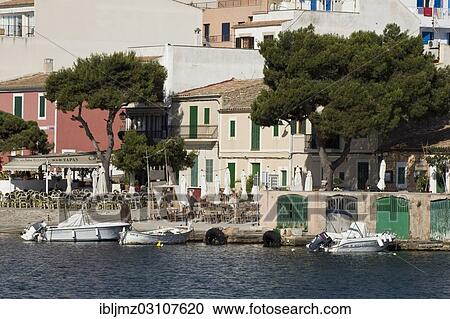 Stock Image - "Jetty, Portopetro, Mallorca, Majorca, Balearic Islands, Spain, Europe". Fotosearch