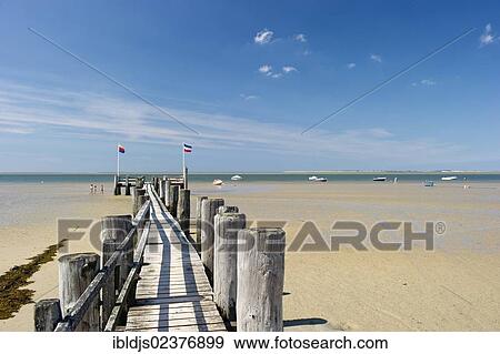Stock Photo - "Jetty, Utersum, Foehr island, North Frisia, Schleswig-Holstein, Germany, Europe". Fotosearch