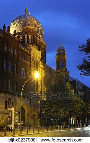 Stock Image - "Jewish Synagogue, Berlin Mitte, Berlin, Germany, Europe". Fotosearch
