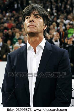 Stock Image - "Joachim Low, GER, manager of the German national football team, qualifying game for the UEFA Euro 2016, Germany 1 - Ireland 1, Veltins-Arena, Gelsenkirchen, North Rhine-Westphalia, Germany, Europe". Fotosearch