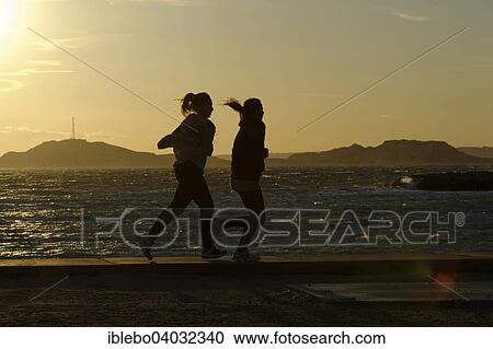 "Joggers on the beach at La Pointe-Rouge, Marseille, Provence-Alpes-Cote d'Azur, France, Europe" View Large Photo Image Stock Image - "Joggers on the beach at La Pointe-Rouge, Marseille, Provence-Alpes-Cote d'Azur, France, Europe". Fotosearch