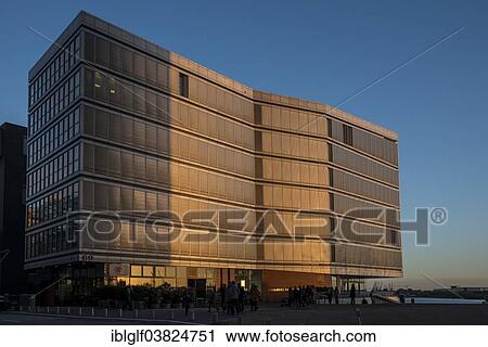 Stock Image - "Johannes-Dalmann-Haus office building, HafenCity, Hamburg, Germany, Europe". Fotosearch