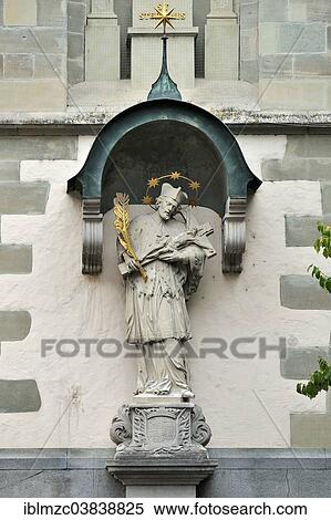 "Johannes Nepomuk statue with a baldachin or canopy, 1710, on the outer wall at the choir end of St. Stephen's Church, Konstanz, Baden-Wurttemberg, Germany, Europe" View Large Photo Image Stock Photography - "Johannes Nepomuk statue with a baldachin or canopy, 1710, on the outer wall at the choir end of St. Stephen's Church, Konstanz, Baden-Wurttemberg, Germany, Europe". Fotosearch