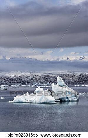 Stock Photography - "Jokulsarlon Glacier Lagoon, South Iceland, Europe". Fotosearch