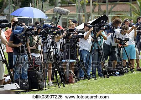 "Journalists at the edge of the opening ceremony of the Street Children World Cup 2014, Rio de Janeiro, Brazil, South America" View Large Photo Image Stock Photograph - "Journalists at the edge of the opening ceremony of the Street Children World Cup 2014, Rio de Janeiro, Brazil, South America". Fotosearch