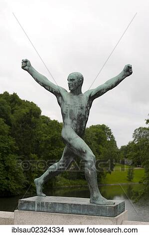 "Joyful man, bronze statue by Gustav Vigeland, Vigeland Sculpture Park, Frognerparken, Frogner Park, Oslo, Norway, Scandinavia, Northern Europe, Europe" View Large Photo Image Picture - "Joyful man, bronze statue by Gustav Vigeland, Vigeland Sculpture Park, Frognerparken, Frogner Park, Oslo, Norway, Scandinavia, Northern Europe, Europe". Fotosearch