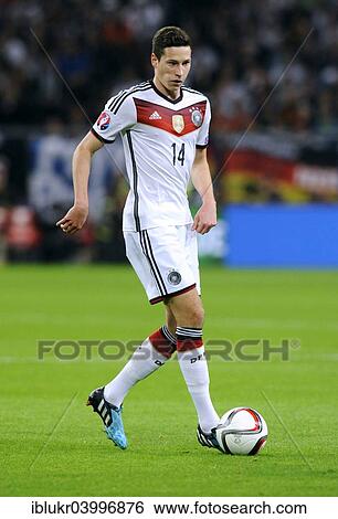 Stock Photograph - "Julian Draxler, GER, qualifying game for the UEFA Euro 2016, Germany 1 - Ireland 1, Veltins-Arena, Gelsenkirchen, North Rhine-Westphalia, Germany, Europe". Fotosearch