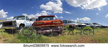 "Junk yard with old American cars, Route 66, Hackberry General Store, Hackberry, Arizona, USA" View Large Photo Image Stock Photography - "Junk yard with old American cars, Route 66, Hackberry General Store, Hackberry, Arizona, USA". Fotosearch