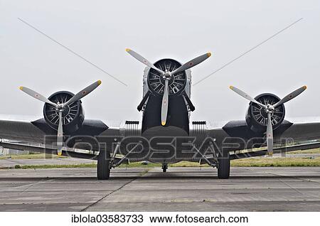 "Junkers JU 52, a historic three-engined airliner, Mainz-Finthen, Mainz, Rhineland-Palatinate, Germany, Europe" View Large Photo Image Stock Image - "Junkers JU 52, a historic three-engined airliner, Mainz-Finthen, Mainz, Rhineland-Palatinate, Germany, Europe". Fotosearch